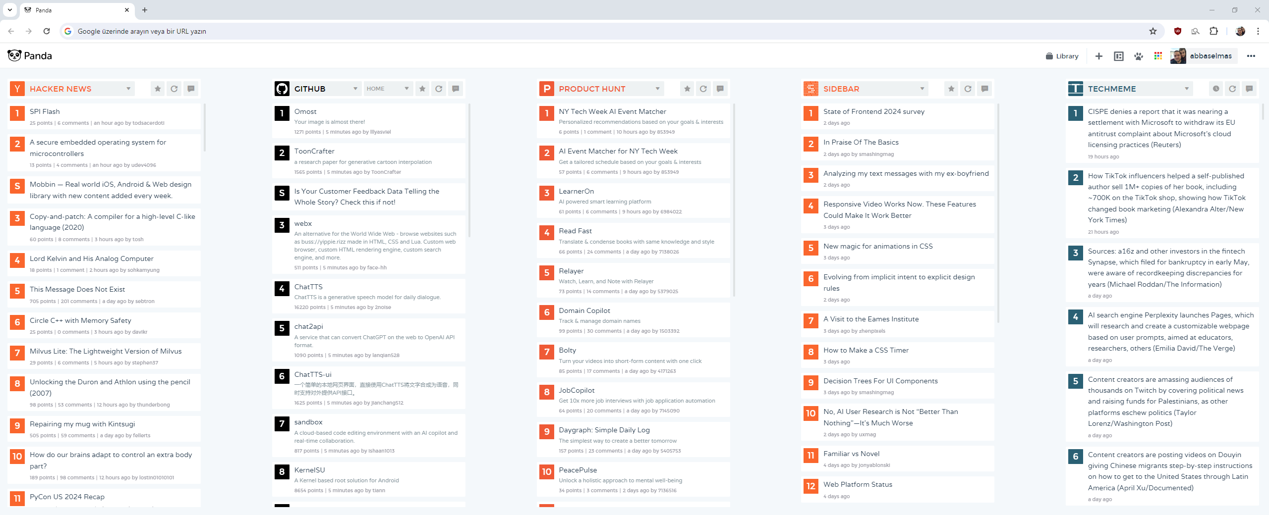 panda5 chrome extension